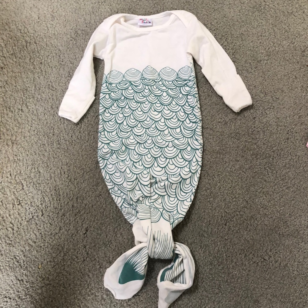 Baby Girl 0-6m Mermaid Nightgown